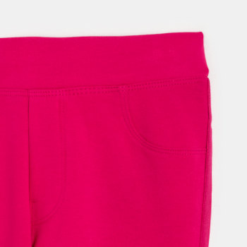 بنطال جينز ميلانو جيرسي بلون وردي سادة للفتيات